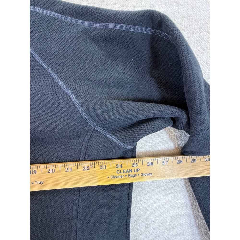 Straight Down Men Large Black Quarter Zip Long Sleeve Golf Pullover Performance - Picture 5 of 8